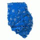 Filet de camouflage bleu 2.40 x 3m