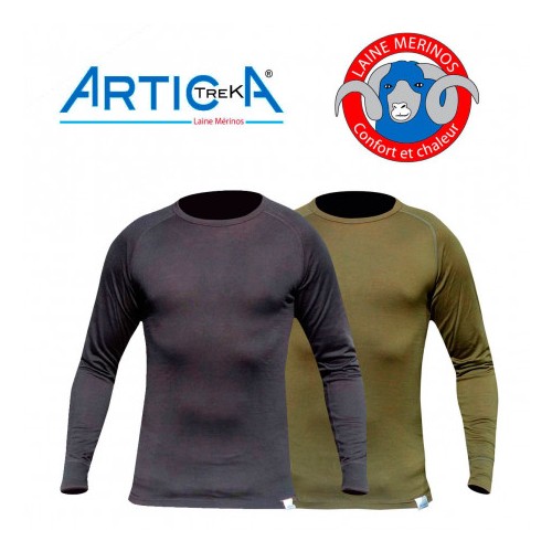 T-shirt manches longues en laine Mérinos 160 g Artica Trek